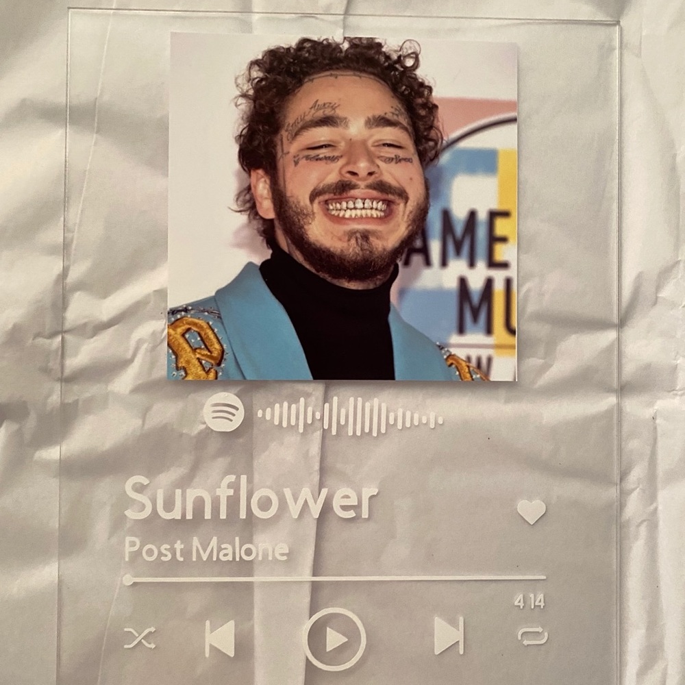 Post Malone Music Frame